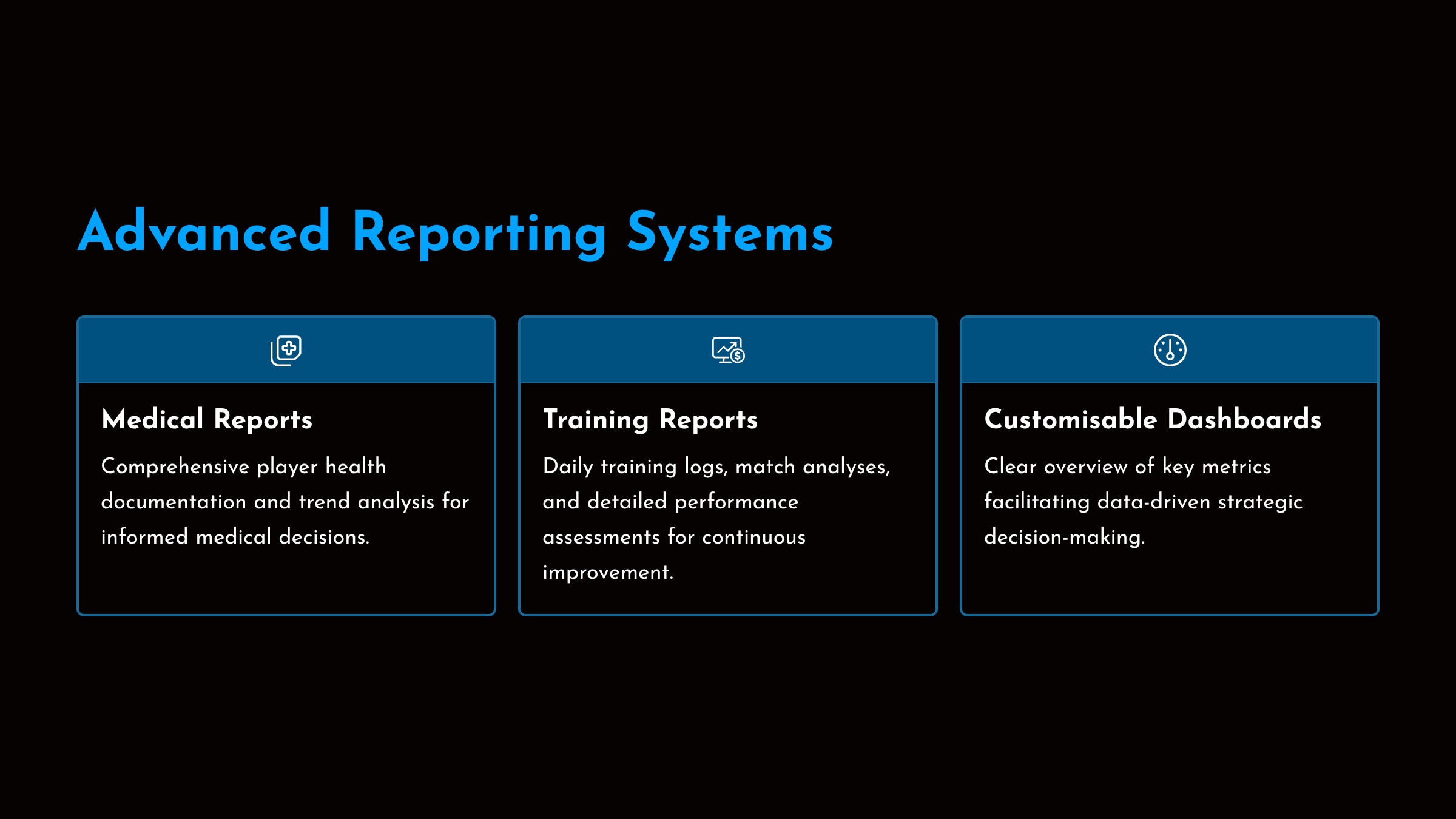 Advanced Reporting Systems